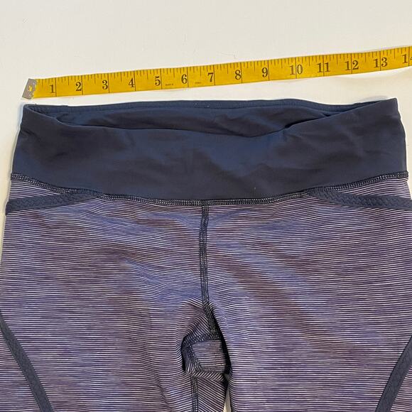 Lululemon Run Pace Crop Leggings Women's Size 6 Wee are from Space Deep Indigo S - Picture 11 of 12